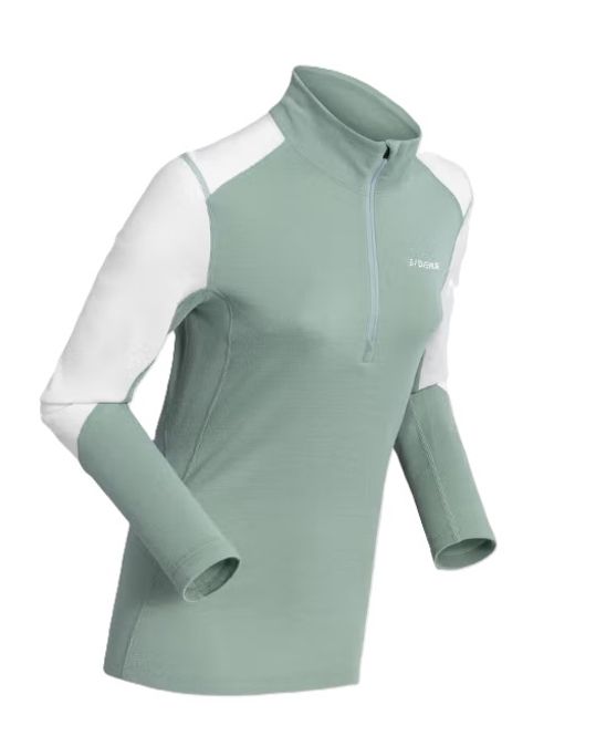 Hovedbilde Shield Wool Half-Zip Wmn Sage Green