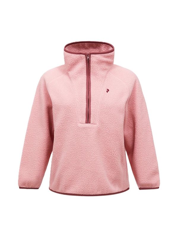 W NatureRush Pile Half Zip Warm Blush / Wild Rouge