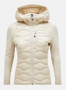 Bilde av PEAK PERFORMANCE HELIUM DOWN HYBRID HOOD SAND FOG