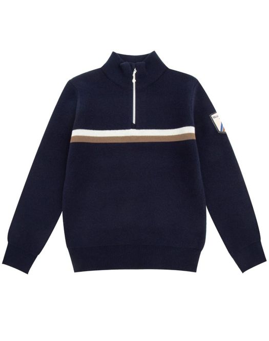 Hovedbilde Hemsedal Knitted Half Zip Boy Dark Blue