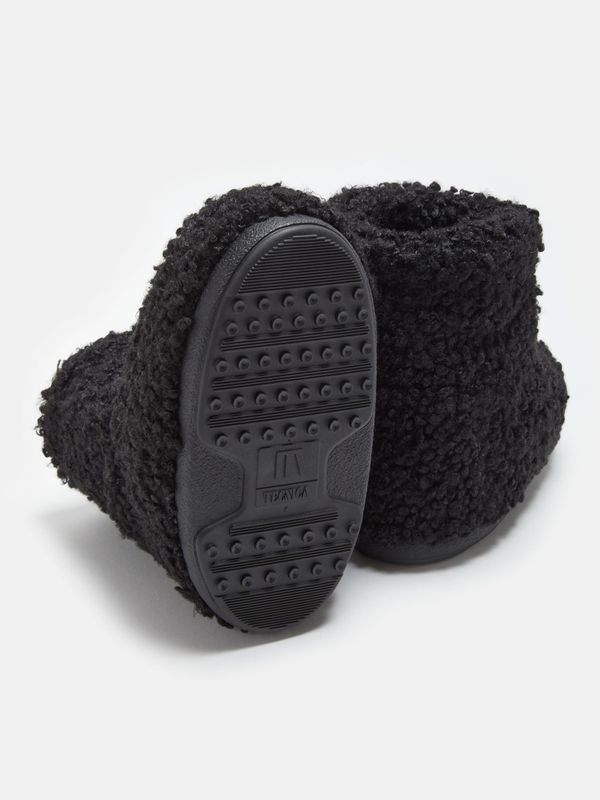 Icon Low Faux Fur Curly Black