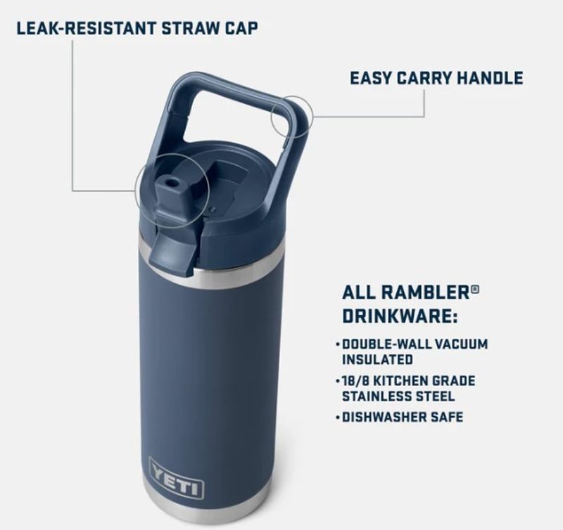 Rambler 18 oz (532 ml) Bottle Navy