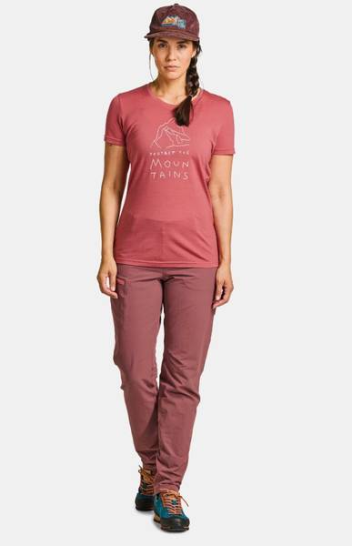 ORTOVOX 150 COOL MTN PROTECTOR T-SKJORTE DAME WILD ROSE