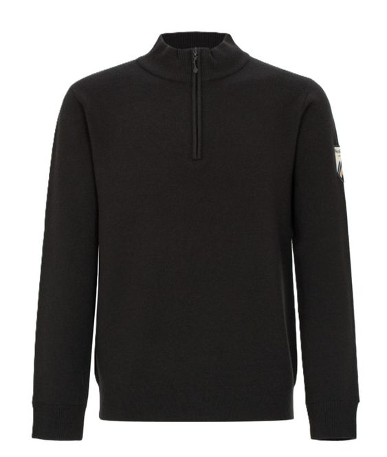 Hovedbilde Tydal Knitted Sweater 1/2 Zip Dark Brown