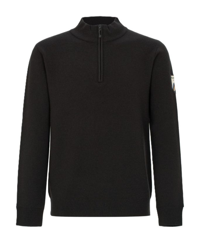 Tydal Knitted Sweater 1/2 Zip Dark Brown