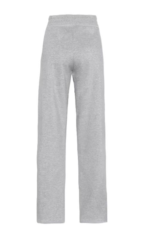 Synne Wide Leg Pant Light Grey Melange