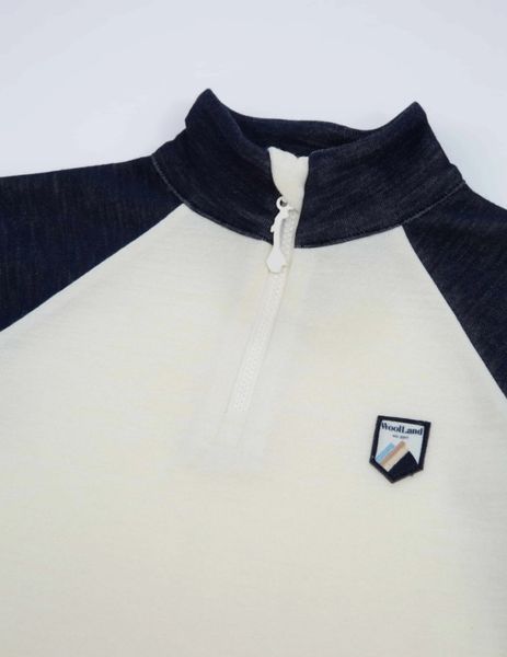 WOOLLAND UNSTAD TOP KIDS BLUE INK