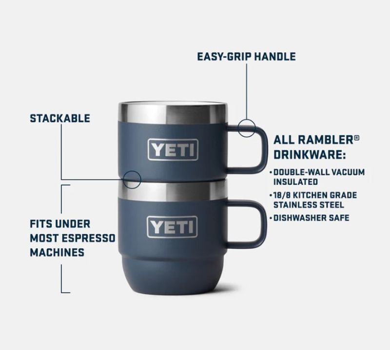 Rambler 6 OZ (177 ml) Mug 2 Pack Black