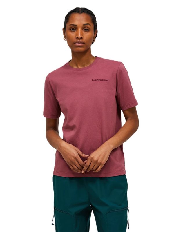W Original Small Logo Tee Wild Rouge