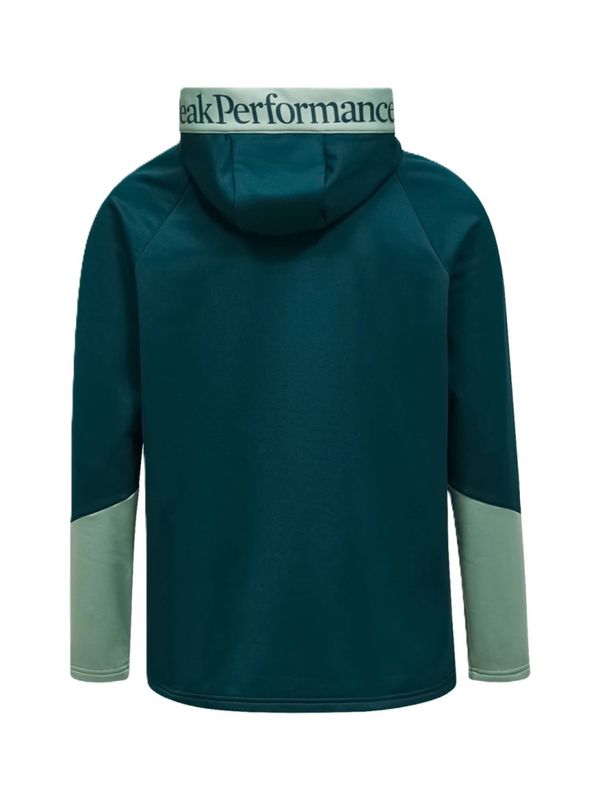M Rider Essentials Midlaye Zip Hood Ponderosa Pine / Green Valley