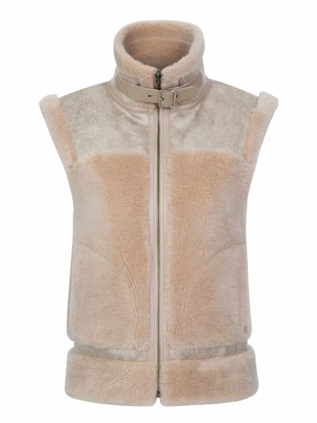 WOOLLAND SOLVEGGEN PILÉ VEST DAME CHAMPAGNE