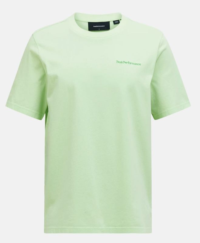 PEAK PERFORMANCE ORIGINAL SMALL LOGO TEE VIVID GREEN