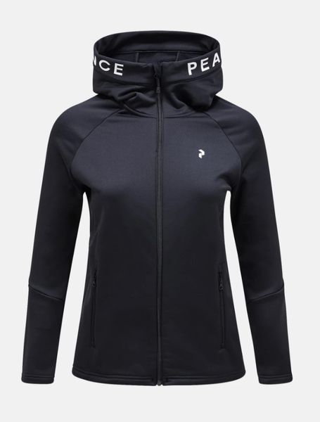 PEAK PERFORMANCE RIDER ZIP HOOD WOMEN BLACK / BLACK