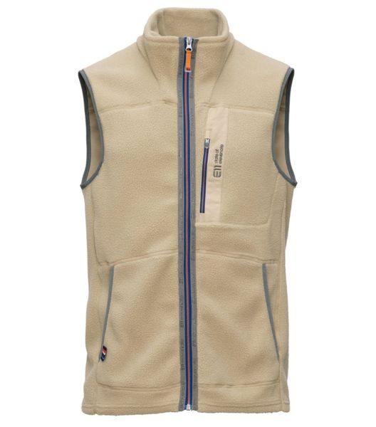 ELEVENATE M CANYON PILE FLEECE VEST SAFARI
