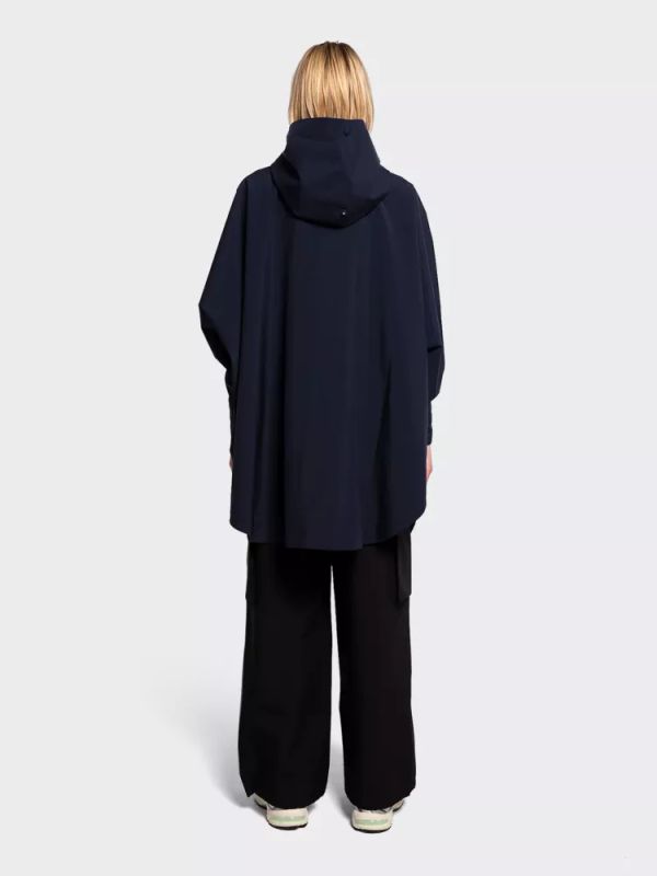 Bergen Poncho Dark Navy