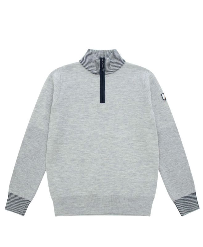 Tydal Knitted Sweater Boy Grey Melange
