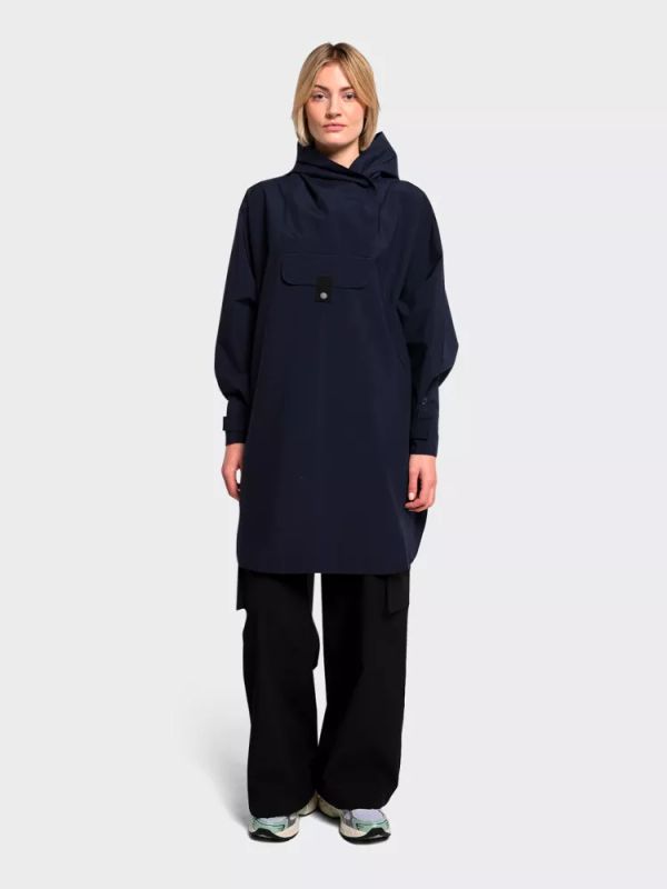 Bergen Poncho Dark Navy