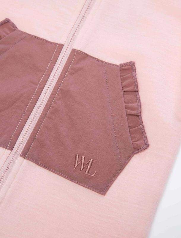 WOOLLAND BERGEN ULLFLEECE DRESS BABY OLD PINK