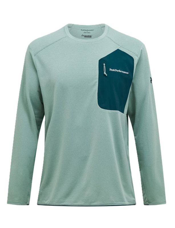 M Freelight Polartec Grid Crew Green Valley