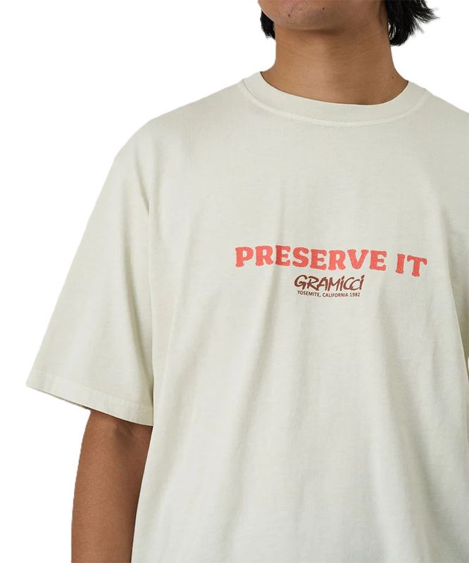 Footprints Tee Pigment Dyed Natural Pigment