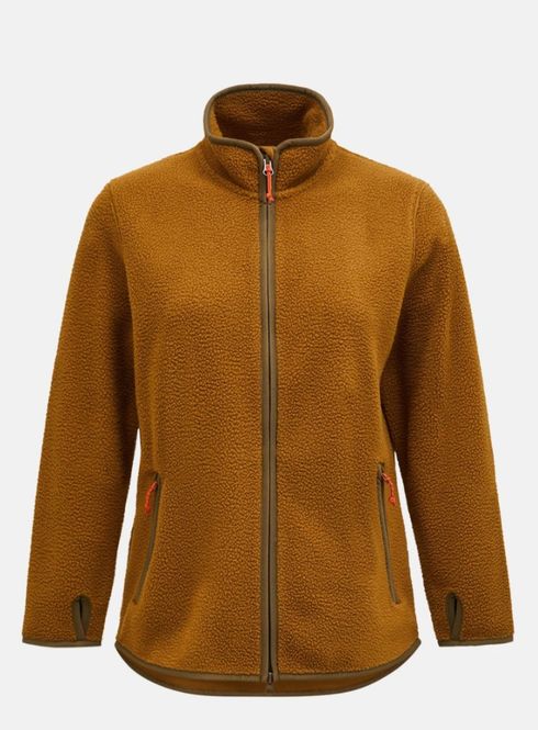 Hovedbilde PEAK PERFORMANCE W PILE ZIP JACKET EARTHY SUMMIT