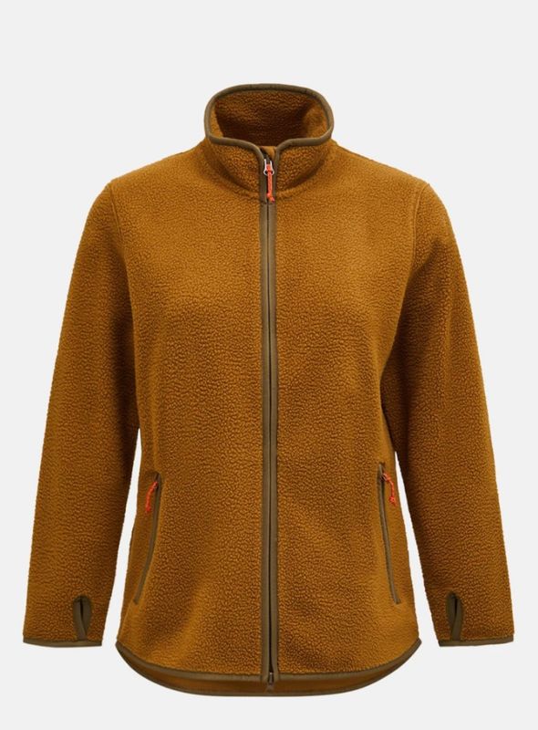W Pile Zip Jacket Earthy Summit