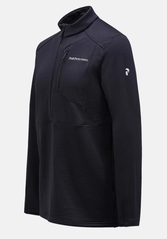 PEAK PERFORMANCE M TRAIL POLARTEC HALF ZIP BLACK