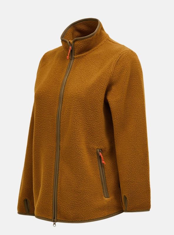 W Pile Zip Jacket Earthy Summit