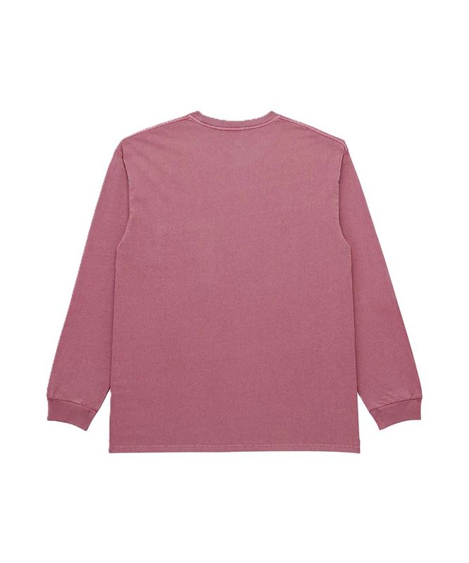L/S Pocket Tee Pirgment Dyed Red Pigment