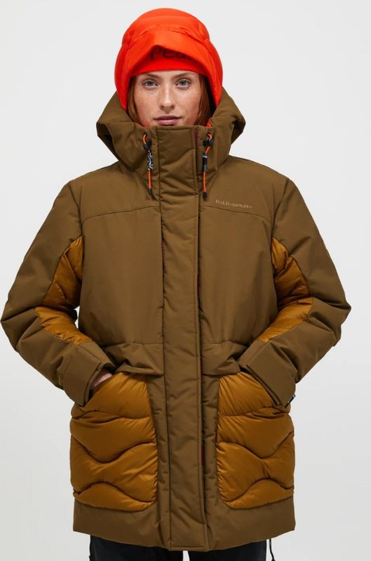 W Infusion Helium Down Parka Meadow Moss