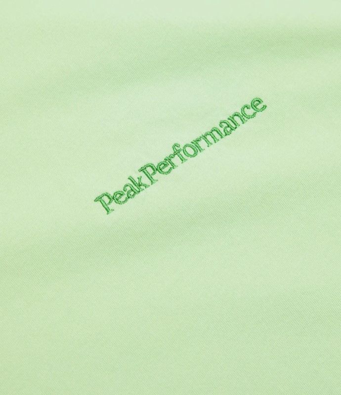 PEAK PERFORMANCE ORIGINAL SMALL LOGO TEE VIVID GREEN